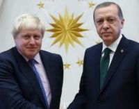 Boris Johnson promete ajuda à Turquia para se juntar à União Europeia