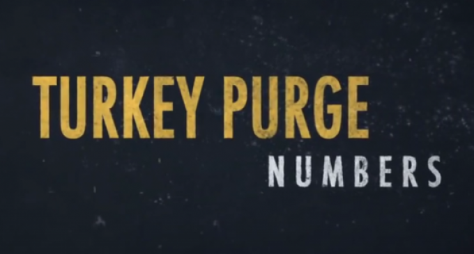 Escala sem precedentes de Expurgo da Turquia em Números