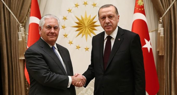 Erdogan descreve ‘explicitamente’ as prioridades da Turquia na reunião com Tillerson