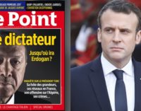 Macron rechaça remoção dos cartazes da Le Point sobre Erdogan