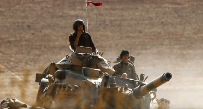 Mapeando o crescente presença do exército turco