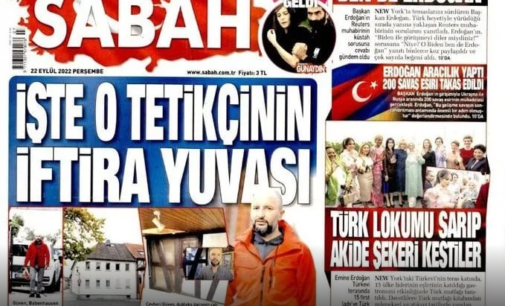 Jornalista investigativo que reporta desde o exílio é alvo de jornal pró-Erdoğan
