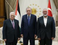 Erdoğan se reúne com presidente palestino e líder do Hamas em Ancara