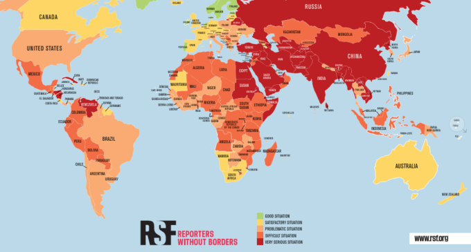 RSF classifica Turquia como 158ª em novo índice de liberdade de imprensa