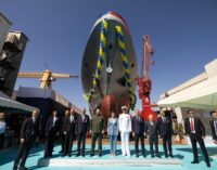 Turquia lança novo navio de guerra antissubmarino para a Ucrânia